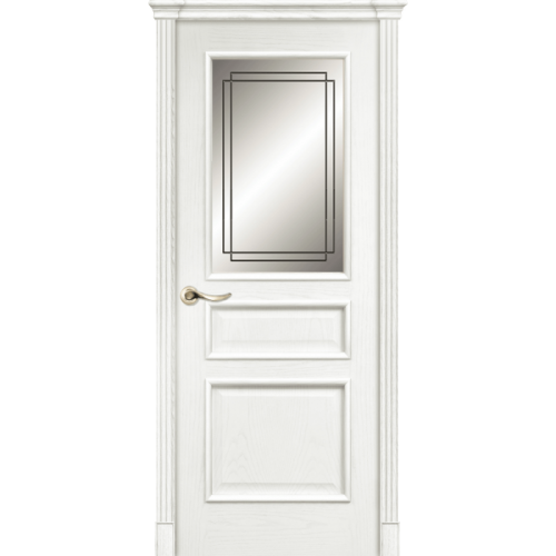 Межкомнатная дверь La Porte серия Classic модель 300.1 ясень бланко со стеклом Тетро