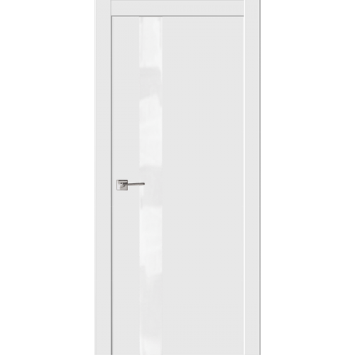 Межкомнатная дверь La Porte серия Modern модель 100.1S эмаль белая со стеклом