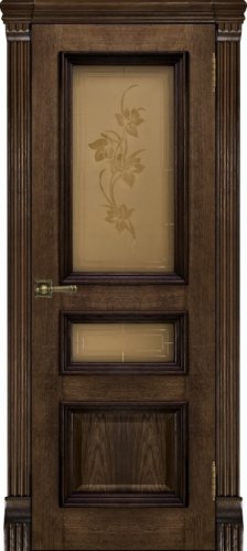 Межкомнатная дверь Regidoors Elegante Classico Барселона Brandy стекло Соната