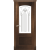 Межкомнатная дверь La Porte серия Classic модель 300.2 красное дерево со стеклом Тесса