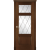 Межкомнатная дверь La Porte серия Classic модель 300.6 красное дерево со стеклом Ромб