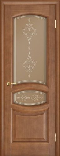 Межкомнатная дверь Regidoors Gracia Анастасия Темный анегре стекло