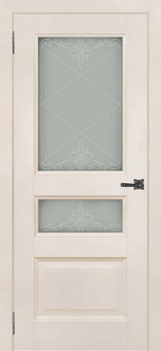 Межкомнатная дверь Regidoors Gracia Аликанте-2 Слоновая кость Ral 9001 стекло