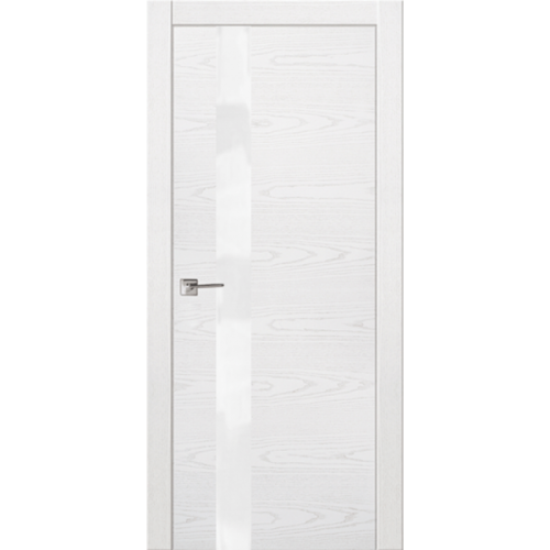 Межкомнатная дверь La Porte серия Modern модель 100.1S ясень бланко со стеклом