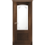 Межкомнатная дверь La Porte серия Classic модель 300.2 красное дерево со стеклом Дана