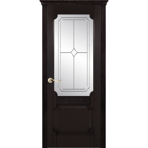 Межкомнатная дверь La Porte серия New Classic модель 200.3 ясень браун со стеклом Падуя