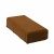 Резиновая плитка Кирпич 10x20 см коричневая