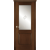 Межкомнатная дверь La Porte серия Classic модель 300.3 красное дерево со стеклом Дельта