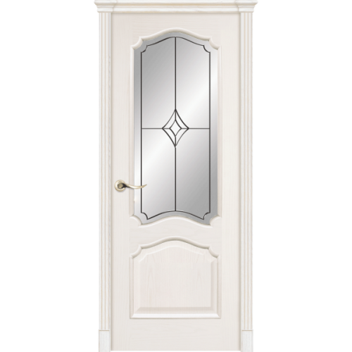 Межкомнатная дверь La Porte серия Classic модель 300.5 ясень карамель со стеклом Арго