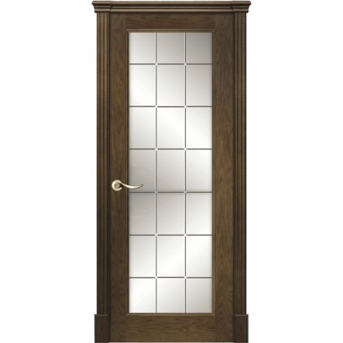 Межкомнатная дверь La Porte серия New Classic модель 200.6 дуб миндаль со стеклом Грани