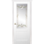 Межкомнатная дверь La Porte серия New Classic модель 200.1 ясень бланко витраж с бевелсами Румба