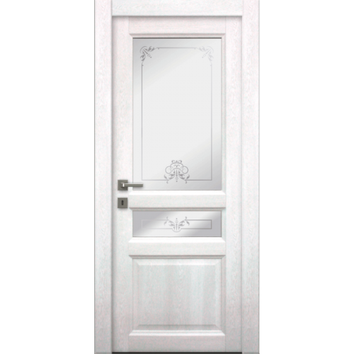 Межкомнатная дверь La Porte серия Master модель 400.3 аляска стекло Виола