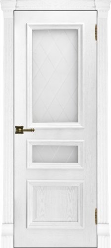 Межкомнатная дверь Regidoors Elegante Classico Барселона Perla стекло Квадро