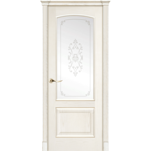 Межкомнатная дверь La Porte серия Classic модель 300.2 ясень карамель со стеклом Монро