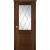 Межкомнатная дверь La Porte серия Classic модель 300.3 красное дерево со стеклом Ромб