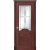 Межкомнатная дверь La Porte серия Classic модель 300.7 красное дерево со стеклом Лувр
