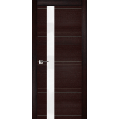 Межкомнатная дверь La Porte серия Modern модель 100.2.2S ясень браун со стеклом